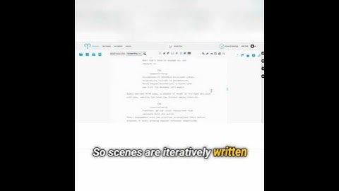 Scene writing elements explained! #scripting