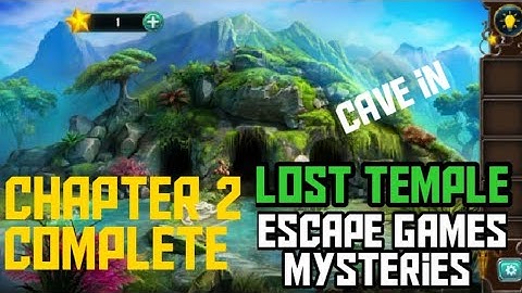 escape game mysteries lost temple chapter 2 complete, cave in