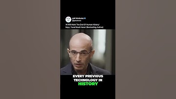 AI will mark the end of human history, Yuval Noah Harari #genai #ai