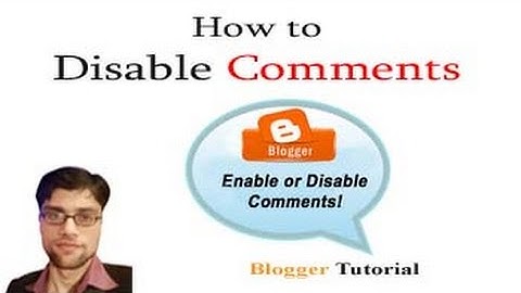 Disable Comments from single blog Post and Page