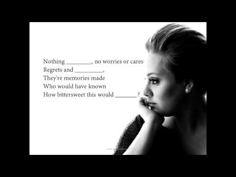 Adele - Someone like you - English with songs - ESL