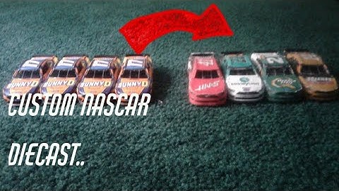 How to make a custom NASCAR diecast out of paper!