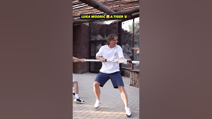 Not every day you see Luka Modrić taking on a tiger