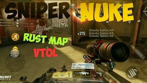 SNIPER ONLY NUKE+VTOL ON RUST MAP | COD MOBILE