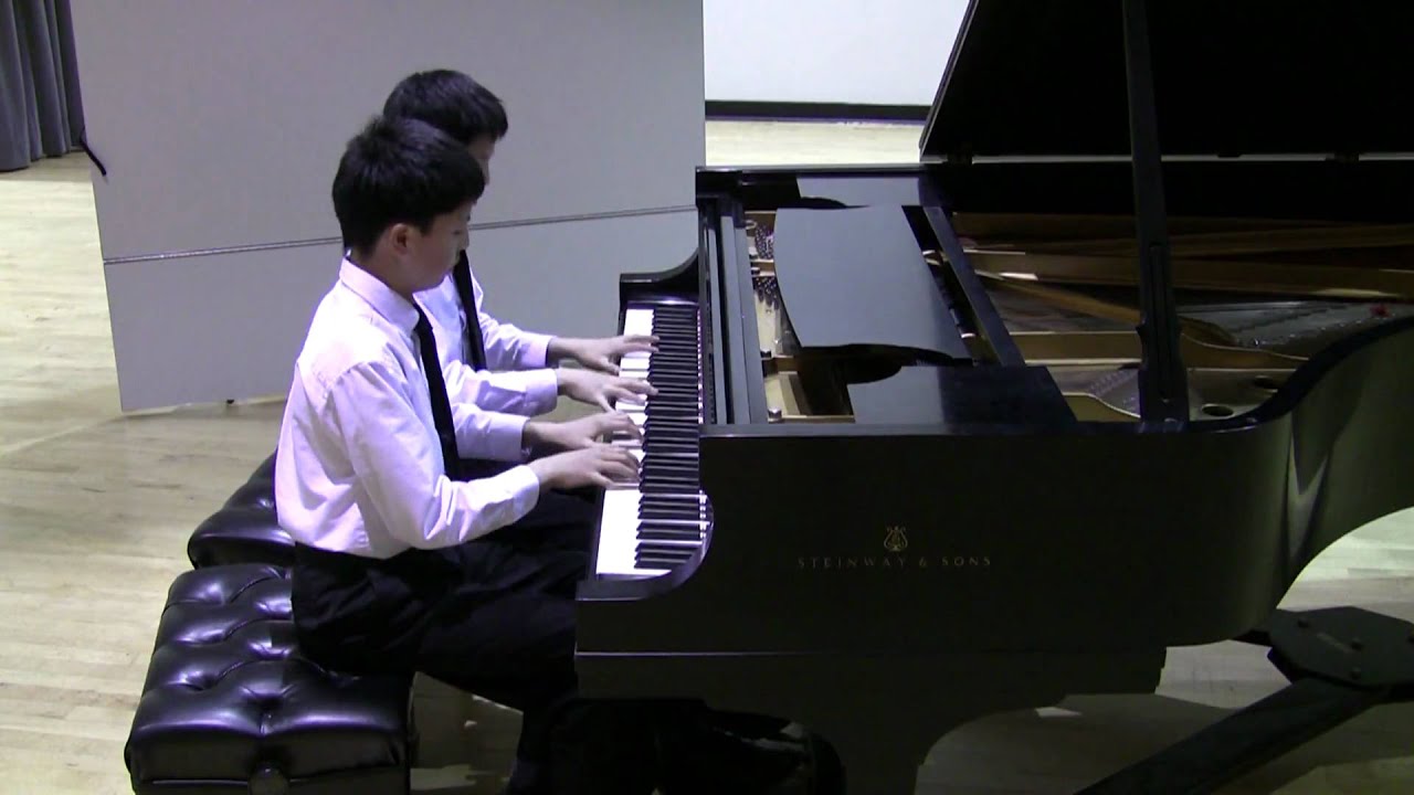 Dvořák Slavonic Dance Op. 46 No. 8 in G Minor - Piano Duet, Four Hands