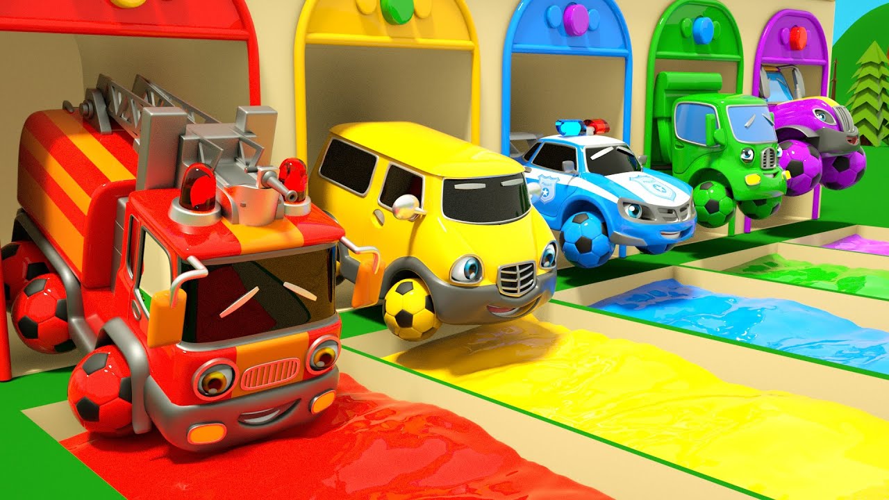 Super Simple Songs-Wheels On the Bus+Baby Shark+Bingo-Studying car colors-Baby Nursery Rhymes