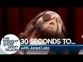 Jared Leto had 30 seconds... to eat a cookie from his forehead