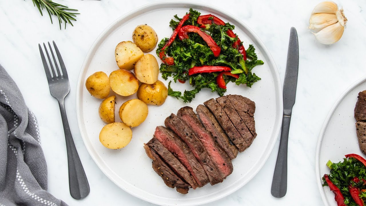 Pan-Seared Garlic-Rosemary Round Steak Recipe