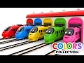 Colors for children  toy trains  colorss collection