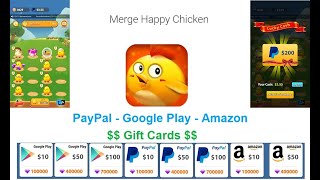 NEW Merge Happy Chicken APP|Paypal-Google Play-Amazon ✔تطبيق جديد screenshot 1