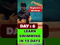 Swimming lessons day 6 : Best warmup exercise For beginner swimmers #shorts #swimming #workout