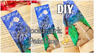 Easy ✨️ Bookmark Painting 😍🔥/DIY 🔖 Bookmark Painting #creativesasmitaarts #art #Painting #111 #viral