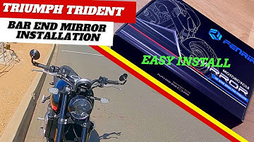 How To Install Universal Bar End Mirrors On Triumph Trident 660