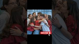 Kissing in public with 6 girls#kiss #kissing_status