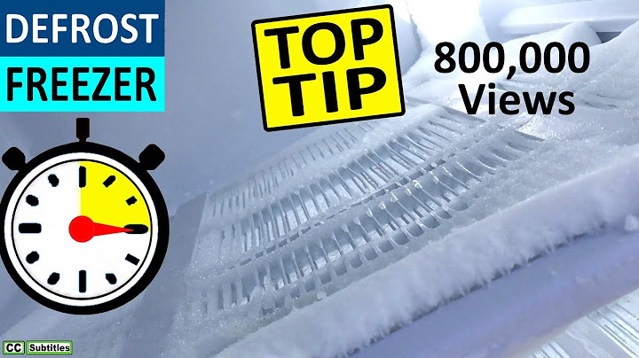 How to defrost a Freezer easily in under 15 minutes - Remove ice from Freezer to keep it efficient