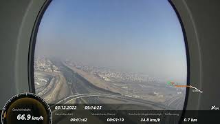 Start in Dubai mit A380 von Emirates mit GPS Speed