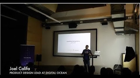 "Unsolicited Dating Advice" by Joel Califa at Collide 2016 in Perth