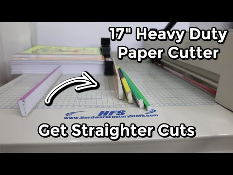 PAPER CUTTER REVIEW  HFS 12 Heavy Duty Guillotine Paper Cutter