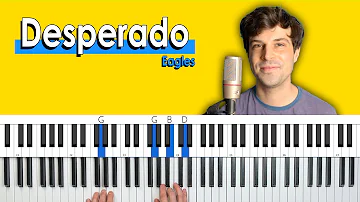 How To Play "Desperado" by Eagles [ACCURATE Piano Tutorial/Chords for Singing]