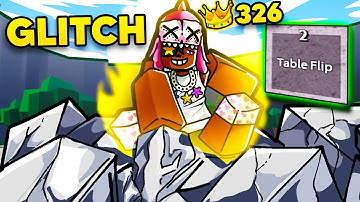 Using INVISIBLE Table Flip Glitch in The Strongest Battlegrounds