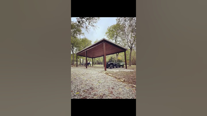 Before and after #carport #build #wood #stained #beforeandafter #transformation