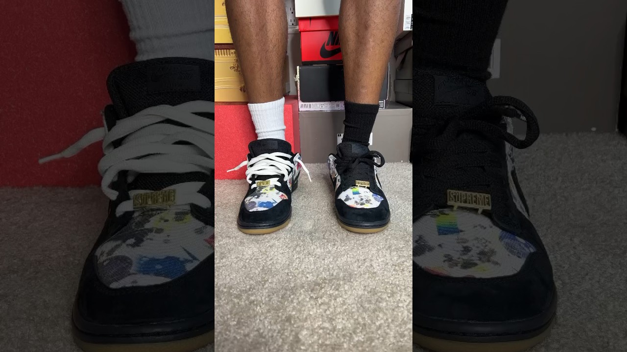 Nike SB Dunk Low Supreme Rammellzee On Feet Review 