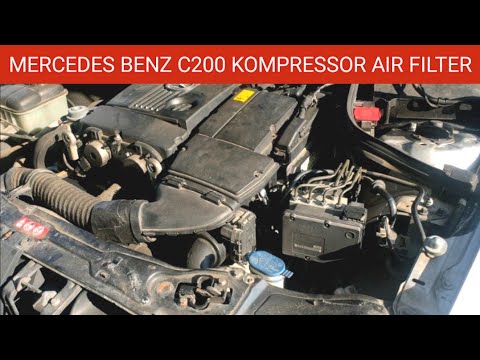 Mercedes Benz C200 Kompressor Air Filter Replacement. Mercedes Benz C200 Air Filter Location