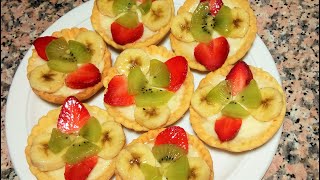 ASMR The Best Mini Fruit Tarts Recipe أروع ميني تارت بالفواكه