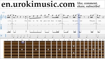 Guitar lessons Sia - The Greatest Sheet Music Tutorial Part#2 um-352