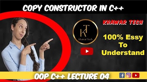 C++ Copy Constructor (Beginner Tutorial + Syntax + Example) || Definition In Hindi / Urdu
