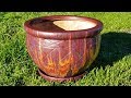 214 UpCycle an old Plant Pot with Acrylic Pouring - Easy and Fun - Not for sale