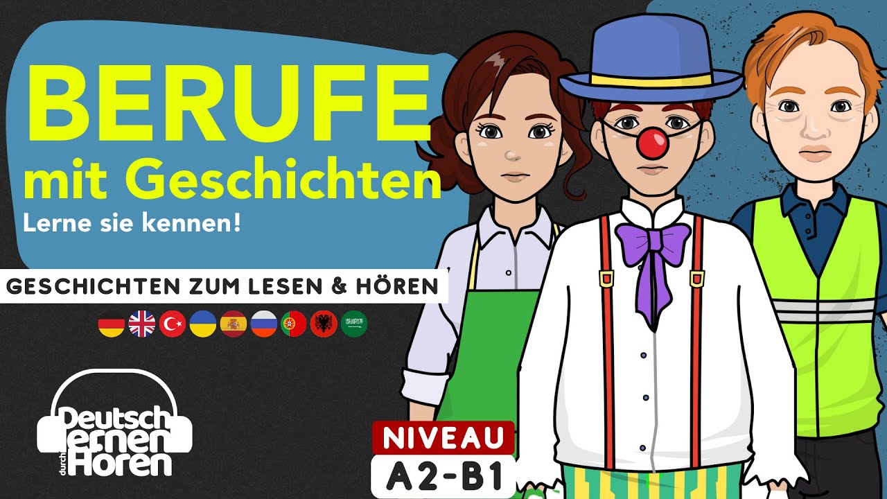 #873 Berufe mit Geschichten zum Lesen & Hören - [Deutsch lernen durch Hören] #learngerman #dldh