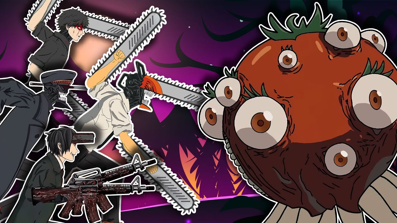 CHAINSAW MAN BATTLE ! All Chainsaw Man, Black Denji, Gun devil , Katana man vs Tomato devil