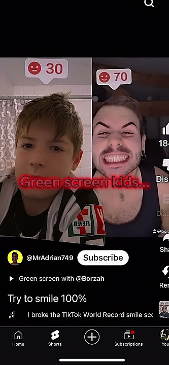 Green screen kids are getting scared 💀 #stopgreenscreenkids
