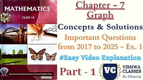 Class 10 Maths | Chapter 7 | Graph | Ex. 1 Concept & Solution Part - 1 | CG Board SAGES SCERT CGBSE