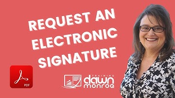 Request an Electronic Signature in a PDF | Microsoft Word | Adobe Sign