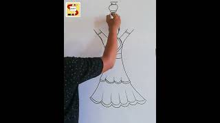 women carrying Water drawing Easy Steps From Letter H #sureshartsmart #drawing #womendrawing