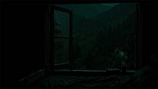 Quiet Rain in Beyond the Open Window Bedroom | Soft Warm Atmosphere for Deep Sleeping screenshot 2