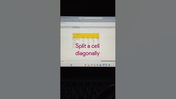 Split a  cell diagonally in excel #excel #2025 #msoffice