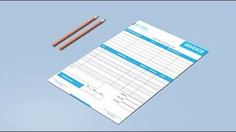 Professional Invoice | Design In Adobe illustrator CC Tutorial