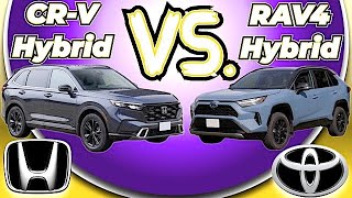 Toyota RAV4 Hybrid VS Honda CRV Hybrid // Battle of the compact SUVs!