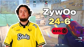 💥 ZYWOO 24-6 POV: FACEIT DOMINATION (Dust2) | 3631 ELO