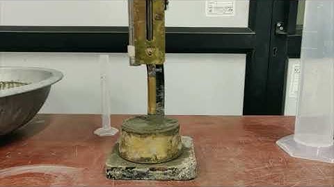 Consistency of Cement - Experimental Demo (English)
