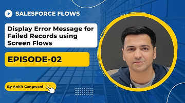 Episode 02: How to Display Error Message for Failed Records using Screen Flows