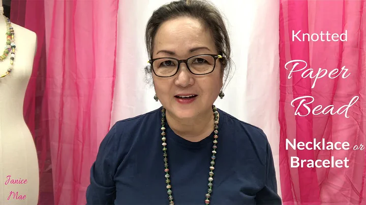 How to Make a Knotted Paper Bead Bracelet & Necklace