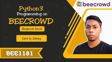 BEE 1181 - Line in Array Solution | Python3 Programming on Beecrowd Beginner Day 91