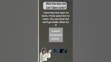 What has keys but can