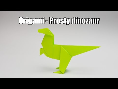 Wideo: Jak Zrobić Dinozaura Origami