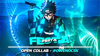 FESTA 🎉 | Demon Slayer | ANIME TRAP EDIT | OPEN COLLAB ESPECIAL DE 5K