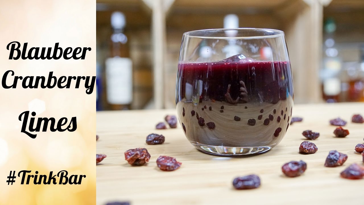Blaubeer Cranberry Limes - Cocktail - Rezept - TrinkBar - YouTube